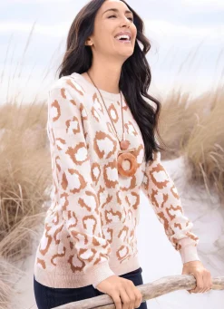 Best laurakent Pullover in sehr weicher Qualität BEIGE-CAMEL-ECRU