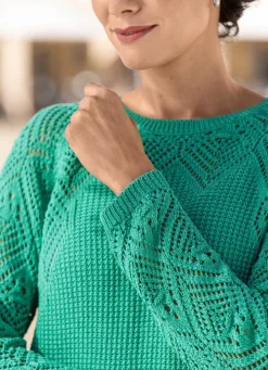 Sale BADER Pullover in Strickmix JADEGRÜN