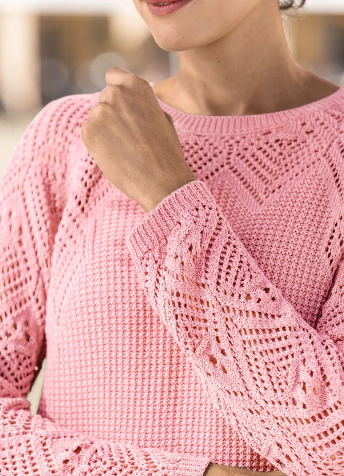 Best BADER Pullover in Strickmix ROSA