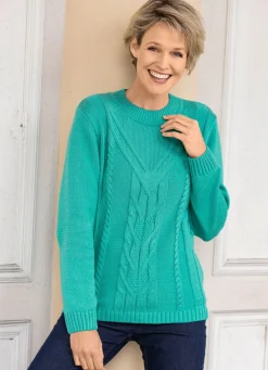 Clearance BADER Pullover in Strukturmustermix SMARAGDGRÜN