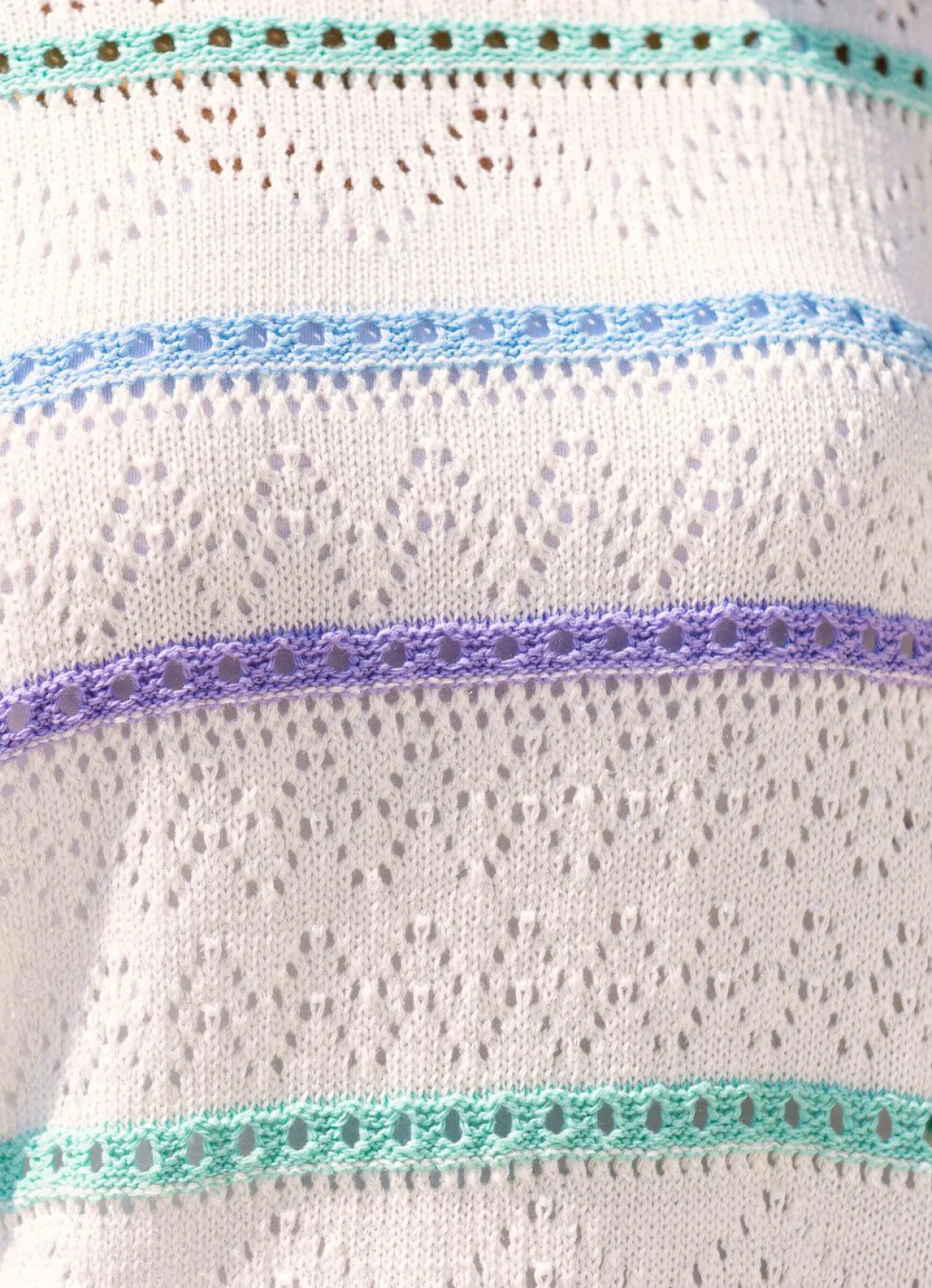 BADER Pullover in weicher Qualität ECRU-MINT-MULTICOLOR