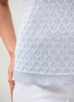 Online Tizia Pullover mit edlem Glanzeffekt GRAU-SILBERFARBEN