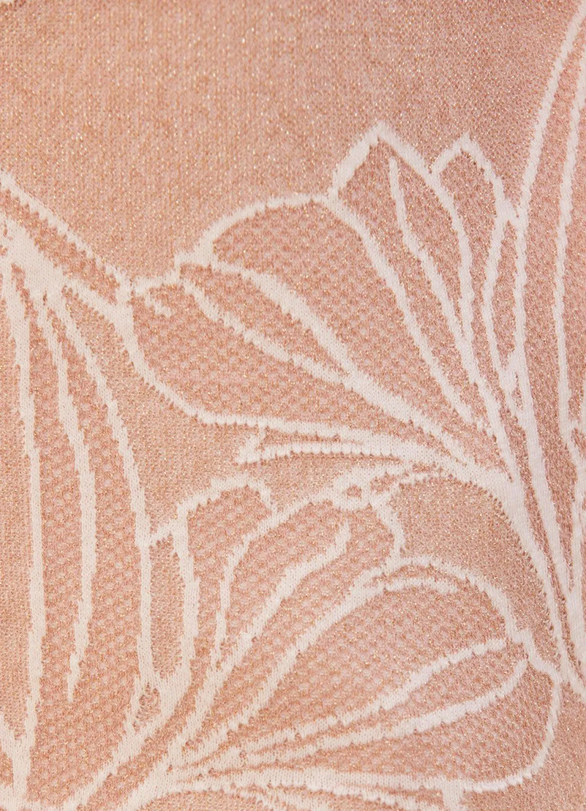 Tizia Pullover mit edlem Glitzereffekt ROSÉ-WEISS