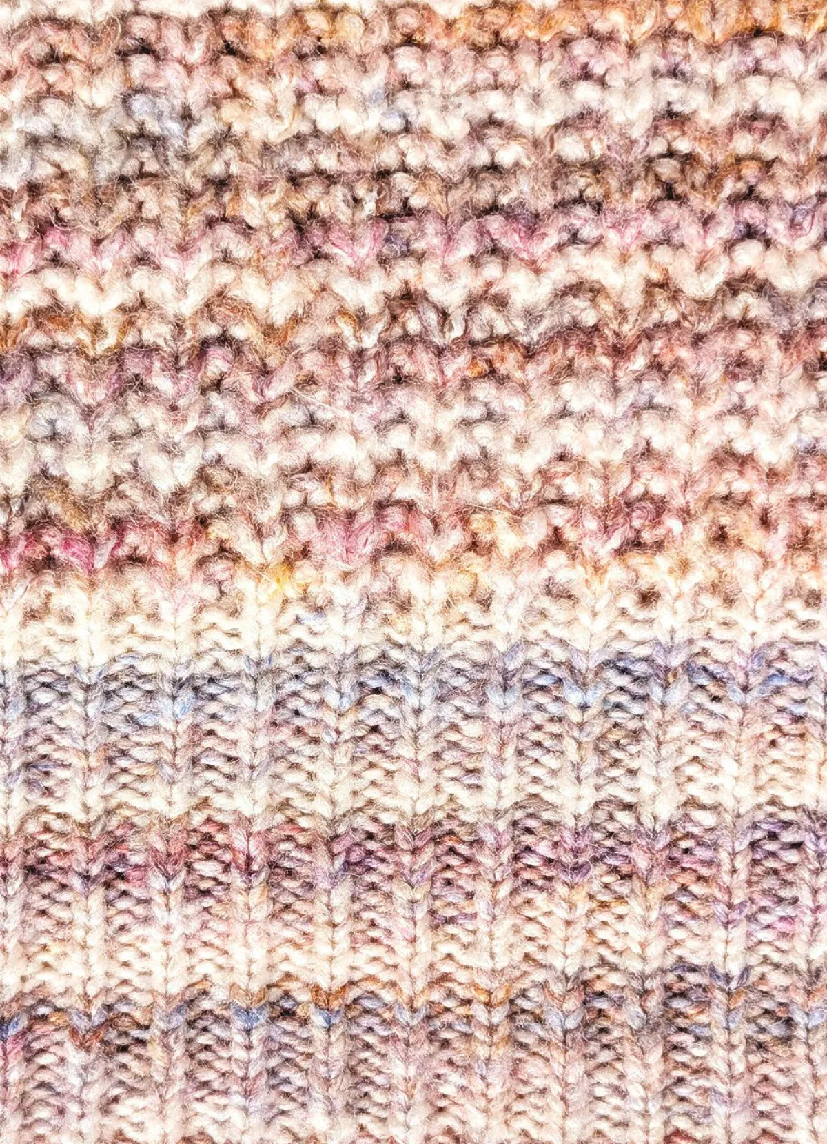 Sale BADER Pullover mit edlem Perlfang ECRU-ROSA-MULTICOLOR