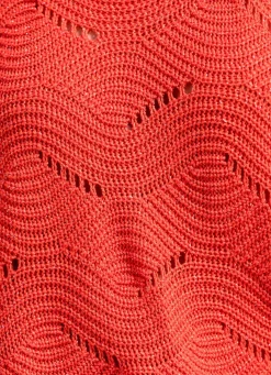 Sale BADER Pullover mit edlen Glitzerakzenten ORANGE