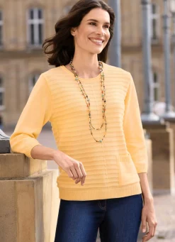 Outlet BADER Pullover mit einer aufgesetzten Tasche GELB