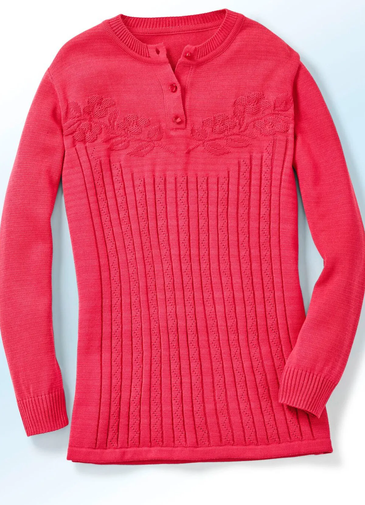 BADER Pullover mit floraler Struktur HUMMER