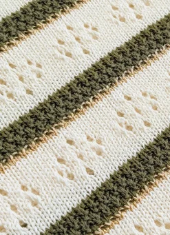 New BADER Pullover mit Glitzerakzenten ECRU-OLIV-BEIGE