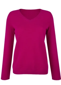 Discount BADER Pullover mit Kaschmir MAGENTA