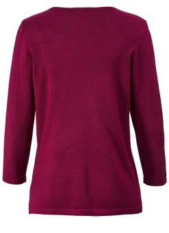 Best BADER Pullover mit Modal BEERE