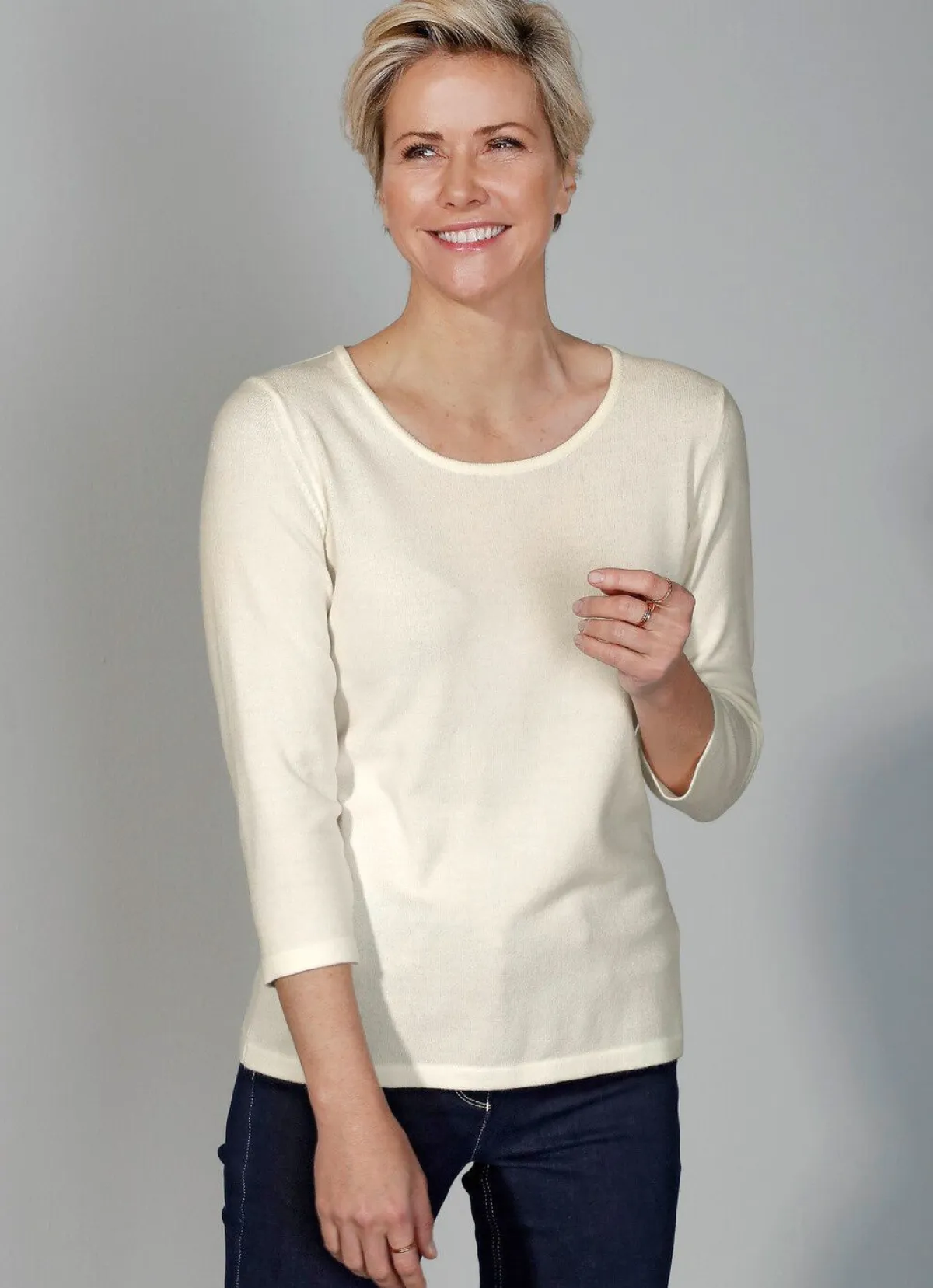 Best BADER Pullover mit Modal NATUR