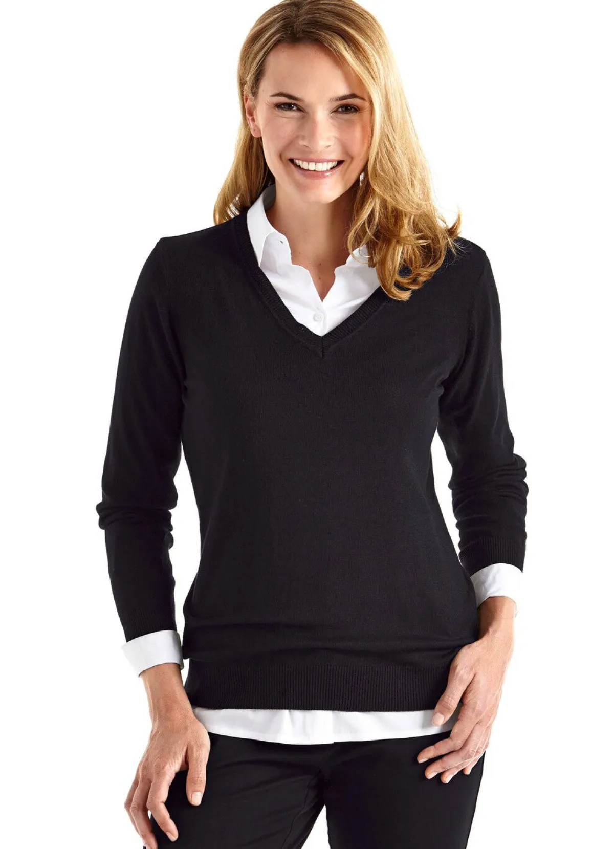 Sale BADER Pullover mit Modal-Anteil SCHWARZ