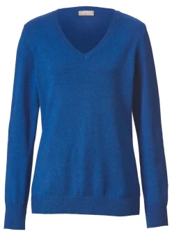 Outlet BADER Pullover mit Modal-Anteil BLAU
