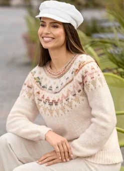 Online BADER Pullover mit Norwegermuster CREME-MULTICOLOR-GOLDFARBEN