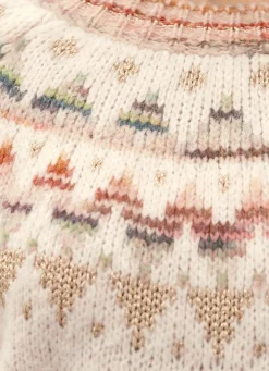 Online BADER Pullover mit Norwegermuster CREME-MULTICOLOR-GOLDFARBEN