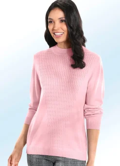 Outlet BADER Pullover mit Schurwolle ROSÉ