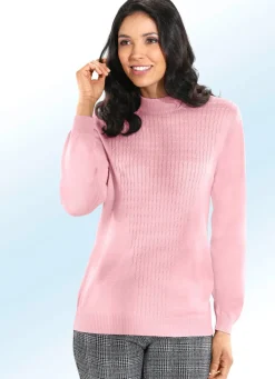 Outlet BADER Pullover mit Schurwolle ROSÉ