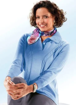 Clearance BADER Pullover mit Schurwolle BLEU