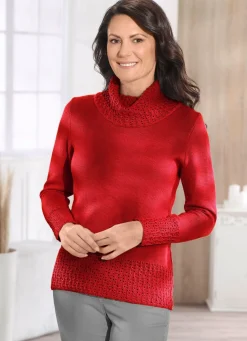 Online BADER Pullover mit Schurwolle ROT