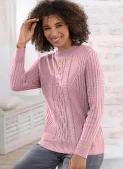 Online BADER Pullover mit Schurwolle ROSENQUARZ