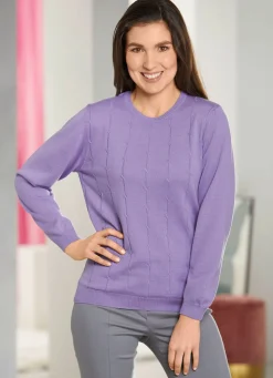 Online BADER Pullover mit Schurwolle FLIEDER