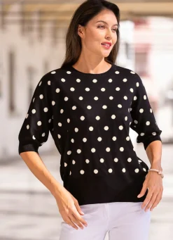 Sale BADER Pullover mit sehr weichem Griff SCHWARZ-CREME