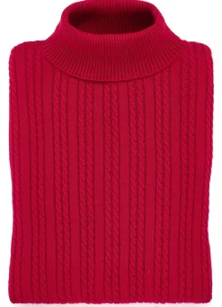 BADER Pullover mit streckender Struktur ROT