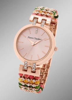 Outlet PIERRE CHAUBERT Quartz-Damenuhr mit Metallgehäuse