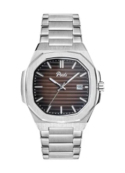 Online POOLS Quartz-Herrenuhr aus Edelstahl