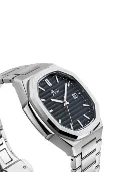 Best BADER Quartz-Herrenuhr aus Edelstahl
