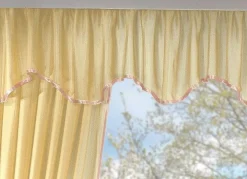 New BADER Querbehang mit Universalschienenband APRICOT