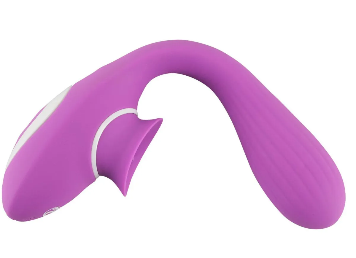 BADER Rabbitvibrator mit Leckfunktion LILA