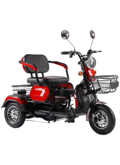Discount BADER 3-Rad Elektromobil im Stil eines Kompaktrollers ROT