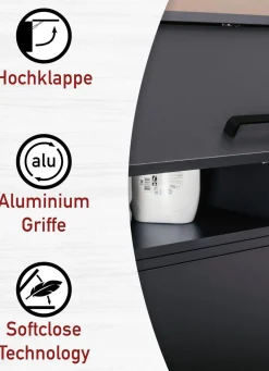 Best BADER Raffinierte Schränke mit Melaminbeschichtung ANTHRAZIT