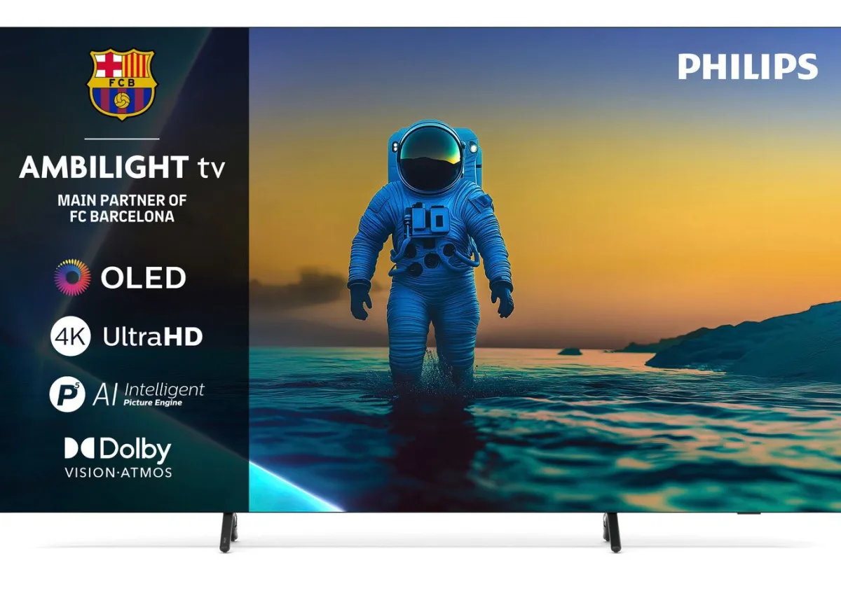 Outlet PHILIPS Rahmenloser 4K Ultra HD Fernseher SCHWARZ
