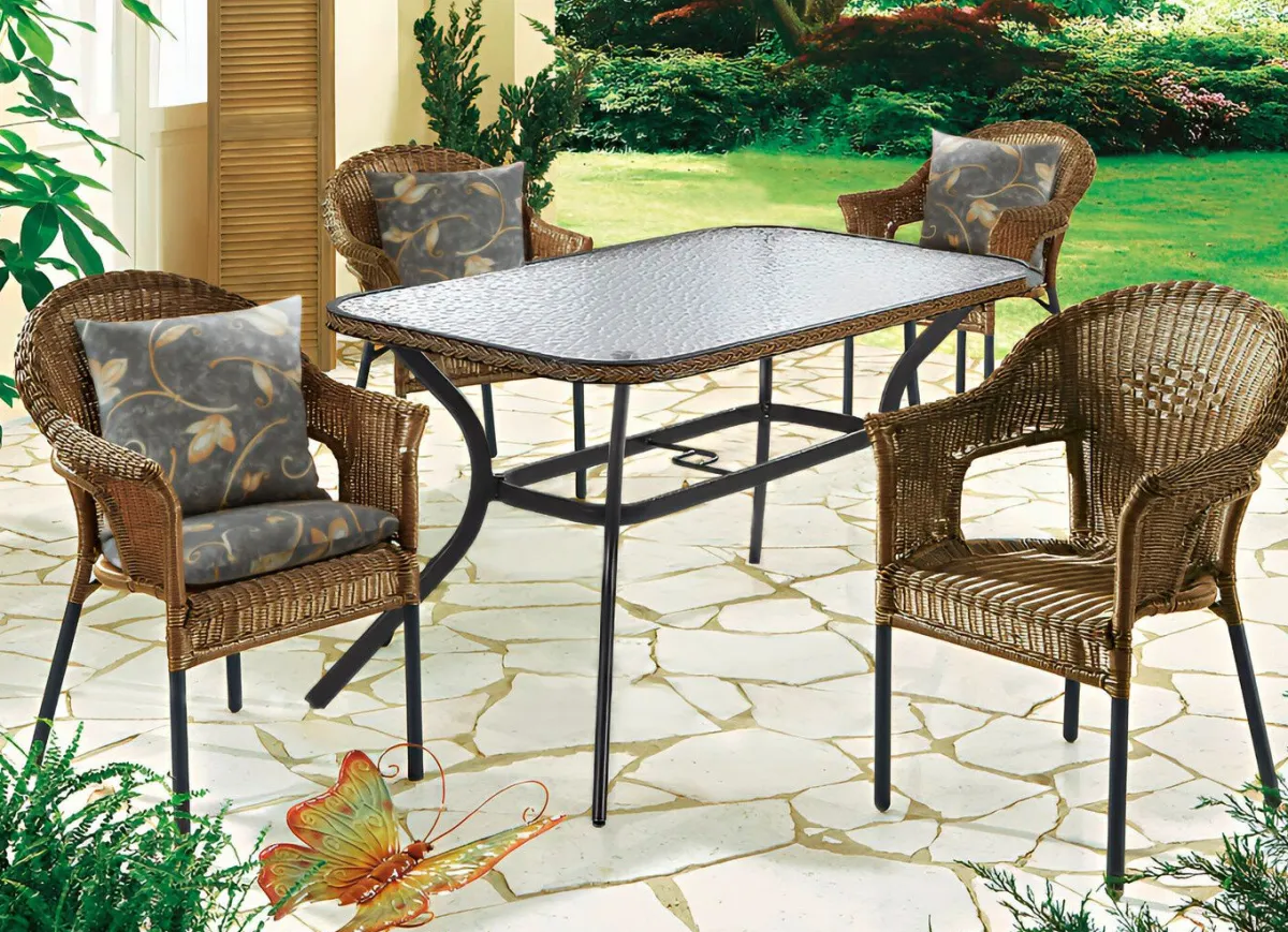 Clearance BADER Ravenna Gartenmöbel-Set, 5-teilig BRAUN