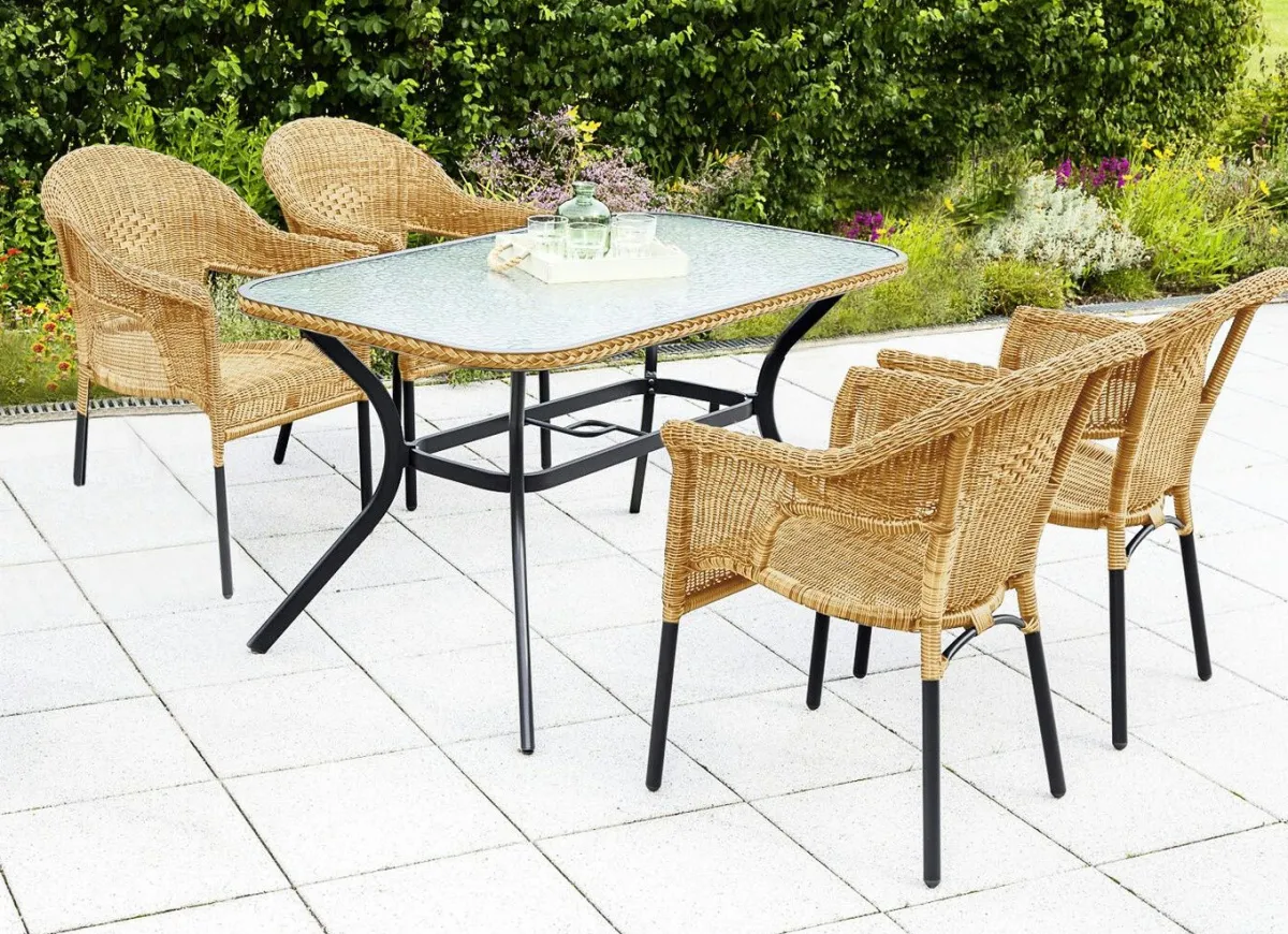 Online BADER Ravenna Gartenmöbel-Set, 5-teilig NATUR