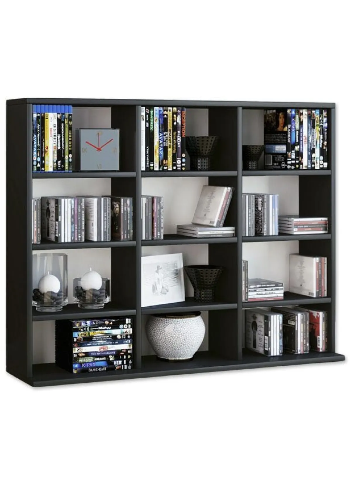 Discount BADER Regal aus Holzstruktur-Nachbildung SCHWARZ