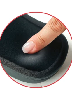 Outlet BADER Relax-Cross Slipper mit Memory-Schaum SCHWARZ