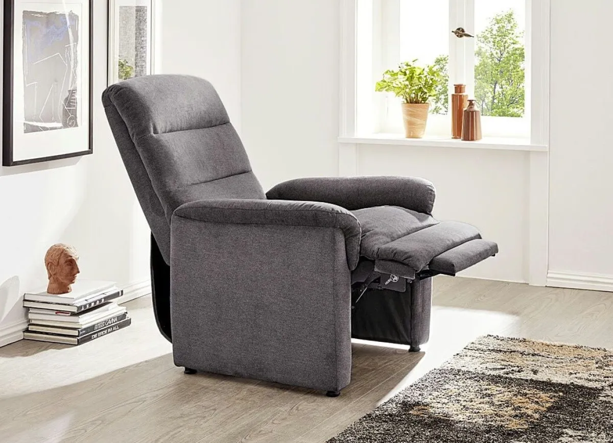 Clearance BADER Relax-Sessel mit doppelter Federung GRAU
