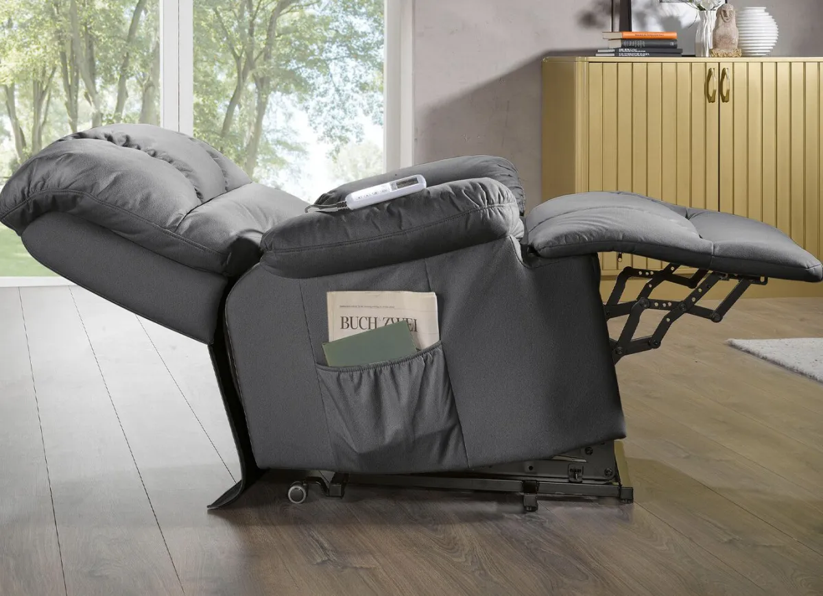 Discount BADER Relaxsessel mit komfortabler Kippfunktion GRAU