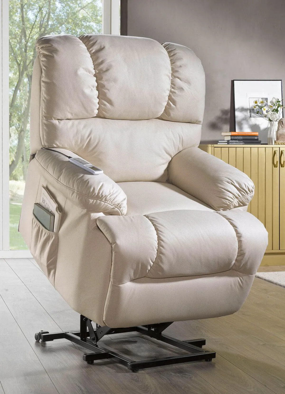 Discount BADER Relaxsessel mit komfortabler Kippfunktion CREME