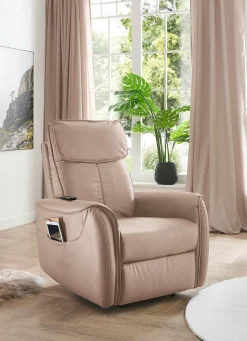 BADER Relaxsessel mit Massage-und Heizfunktion creme