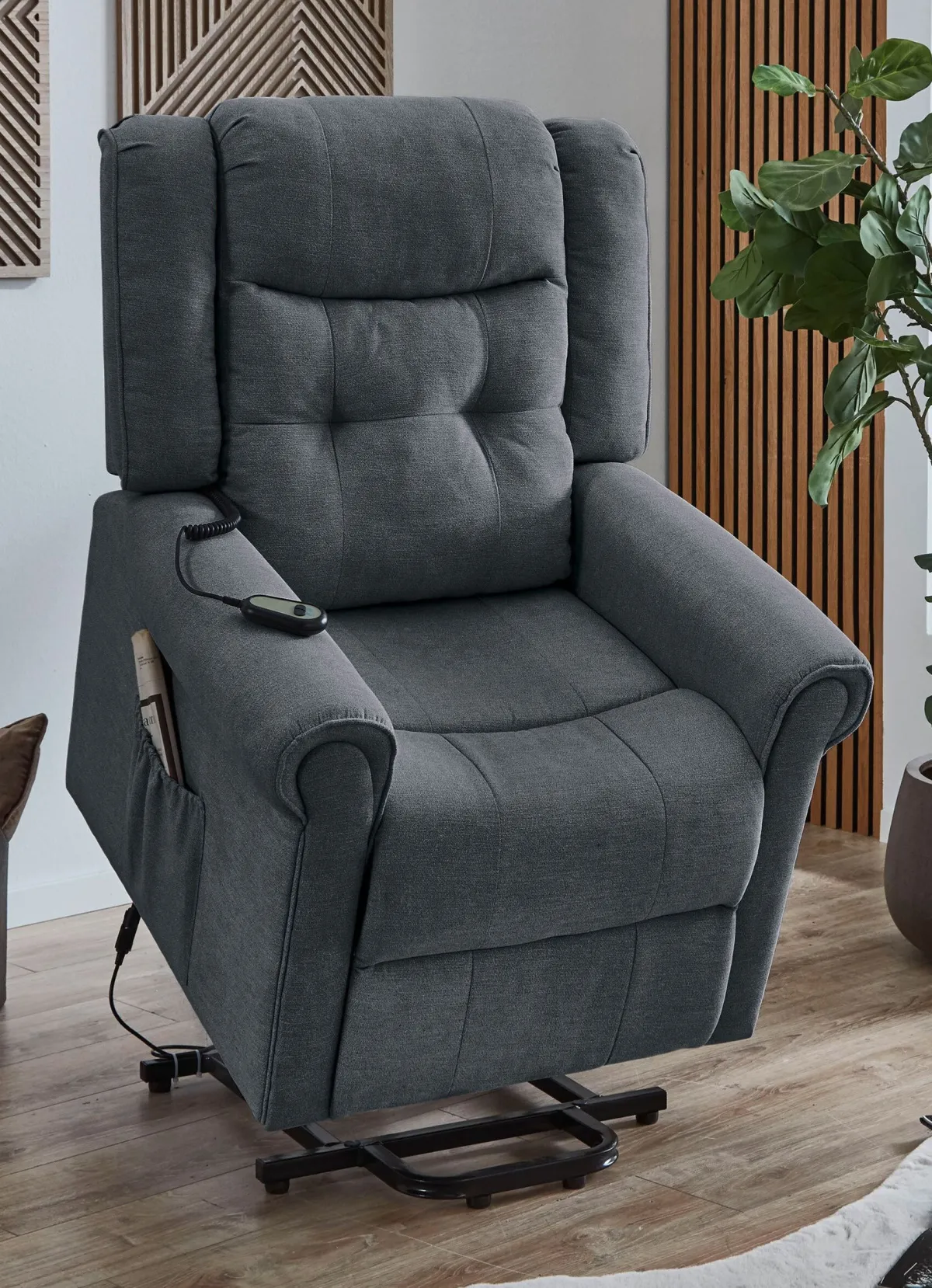 Clearance BADER Relaxsessel mit Motor und Aufstehhilfe dunkelgrau