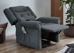 Clearance BADER Relaxsessel mit Motor und Aufstehhilfe dunkelgrau