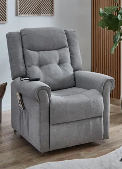 Outlet BADER Relaxsessel mit Motor und Aufstehhilfe grau