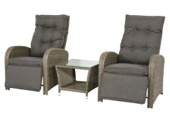 BADER Relax-Set Melia, 3-teilig braun-grau