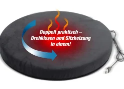 Hot BADER Relaxvital Dreh-Sitzkissen mit Wärmefunktion SCHWARZ