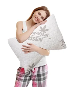 Best BADER Relax-Vital Hanfkissen WEISS-GRAU