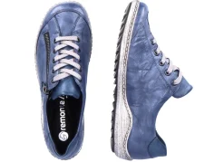 Hot Remonte , bequeme Damen-Sneaker, Weite G, mit herausnehmbarem Fußbett BLAU